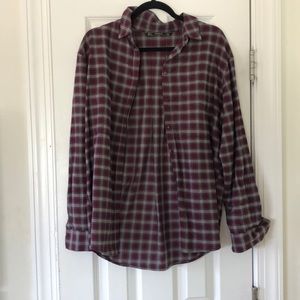 Flannel cardigan